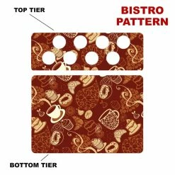 Cheap 🎉 BarMan CHOOSE YOUR PATTERN - Counter Caddies™ - 12 INCH STRAIGHT UNIT W/ K-Cup Holes 🛒 -Barman Shop 12in caddy k pattern design bistro 700x700
