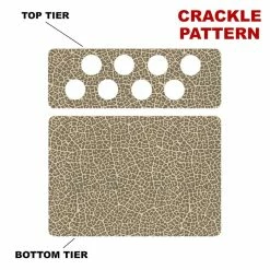 Cheap 🎉 BarMan CHOOSE YOUR PATTERN - Counter Caddies™ - 12 INCH STRAIGHT UNIT W/ K-Cup Holes 🛒 -Barman Shop 12in caddy k pattern design crackle 700x700