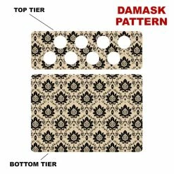 Cheap 🎉 BarMan CHOOSE YOUR PATTERN - Counter Caddies™ - 12 INCH STRAIGHT UNIT W/ K-Cup Holes 🛒 -Barman Shop 12in caddy k pattern design damask 700x700