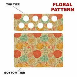 Cheap 🎉 BarMan CHOOSE YOUR PATTERN - Counter Caddies™ - 12 INCH STRAIGHT UNIT W/ K-Cup Holes 🛒 -Barman Shop 12in caddy k pattern design floral 700x700