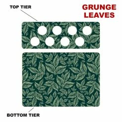 Cheap 🎉 BarMan CHOOSE YOUR PATTERN - Counter Caddies™ - 12 INCH STRAIGHT UNIT W/ K-Cup Holes 🛒 -Barman Shop 12in caddy k pattern design grng leaves 700x700
