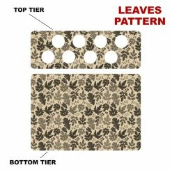 Cheap 🎉 BarMan CHOOSE YOUR PATTERN - Counter Caddies™ - 12 INCH STRAIGHT UNIT W/ K-Cup Holes 🛒 -Barman Shop 12in caddy k pattern design leaves 700x700