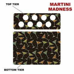 Cheap 🎉 BarMan CHOOSE YOUR PATTERN - Counter Caddies™ - 12 INCH STRAIGHT UNIT W/ K-Cup Holes 🛒 -Barman Shop 12in caddy k pattern design martini madness 700x700