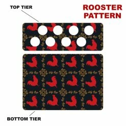 Cheap 🎉 BarMan CHOOSE YOUR PATTERN - Counter Caddies™ - 12 INCH STRAIGHT UNIT W/ K-Cup Holes 🛒 -Barman Shop 12in caddy k pattern design rooster 700x700