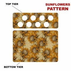 Cheap 🎉 BarMan CHOOSE YOUR PATTERN - Counter Caddies™ - 12 INCH STRAIGHT UNIT W/ K-Cup Holes 🛒 -Barman Shop 12in caddy k pattern design sunflowers 700x700