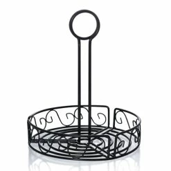Deals 🤩 BarMan BarConic® Condiment Caddy With Built In Merchandising Ring - Round 😉 -Barman Shop 7.4 5in round condiment caddy 1 700x700
