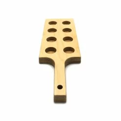Cheapest 😀 BarMan Shot Serving Boards - Handcrafted Wood 🌟 -Barman Shop 8 shot paddle serving board wood2 700x700