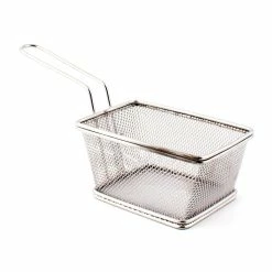 Promo 🥰 BarMan Wire Serving Basket - (Size Options) 🤩 -Barman Shop Medium Rectangular Wire Serving Basket clean 700x700