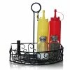 Best reviews of 🥰 BarMan BarConic® Condiment Caddy With Built In Merchandising Ring - Black Semi-Round 😍