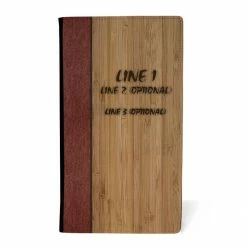 Flash Sale 🔔 BarMan ADD YOUR NAME - Check Presenter - Bamboo ✔️ -Barman Shop check presenter bamboo front 700x700