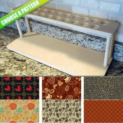 Cheapest 🔔 BarMan CHOOSE YOUR PATTERN - Counter Caddies™ - 24 INCH STRAIGHT UNIT W/ K-Cup Holes 👍