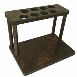 Wholesale 🤩 BarMan Counter Caddies™ - Walnut-Stained Straight Shelf - W/ K-Cup Holes - 12" Length ✨