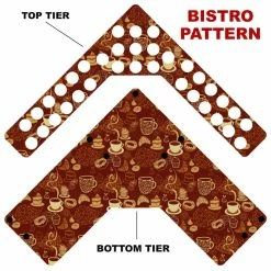 New 🔥 BarMan CHOOSE YOUR PATTERN - Counter Caddies™ - Corner Unit W/ K-Cup Holes 🎁 -Barman Shop corner caddy k pattern design bistro 1 700x700