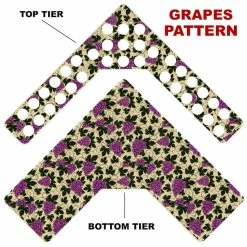 New 🔥 BarMan CHOOSE YOUR PATTERN - Counter Caddies™ - Corner Unit W/ K-Cup Holes 🎁 -Barman Shop corner caddy k pattern design grapes 1 700x700