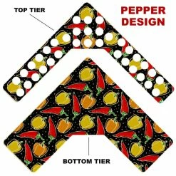 New 🔥 BarMan CHOOSE YOUR PATTERN - Counter Caddies™ - Corner Unit W/ K-Cup Holes 🎁 -Barman Shop corner caddy k pattern design peppers 1 700x700