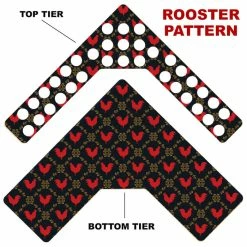 New 🔥 BarMan CHOOSE YOUR PATTERN - Counter Caddies™ - Corner Unit W/ K-Cup Holes 🎁 -Barman Shop corner caddy k pattern design rooster 1 700x700