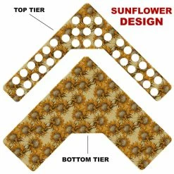 New 🔥 BarMan CHOOSE YOUR PATTERN - Counter Caddies™ - Corner Unit W/ K-Cup Holes 🎁 -Barman Shop corner caddy k pattern design sunflowers 1 700x700