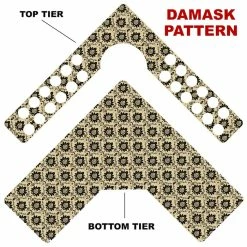Top 10 🎁 BarMan CHOOSE YOUR PATTERN - Counter Caddies™ - Corner Unit W/ K-Cup Holes And Trash Can Inset 🌟 -Barman Shop corner caddy kt pattern design damask 700x700