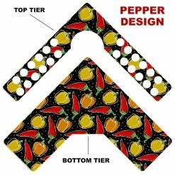 Top 10 🎁 BarMan CHOOSE YOUR PATTERN - Counter Caddies™ - Corner Unit W/ K-Cup Holes And Trash Can Inset 🌟 -Barman Shop corner caddy kt pattern design peppers 700x700