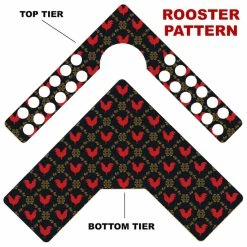 Top 10 🎁 BarMan CHOOSE YOUR PATTERN - Counter Caddies™ - Corner Unit W/ K-Cup Holes And Trash Can Inset 🌟 -Barman Shop corner caddy kt pattern design rooster 700x700