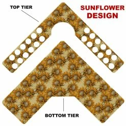 Top 10 🎁 BarMan CHOOSE YOUR PATTERN - Counter Caddies™ - Corner Unit W/ K-Cup Holes And Trash Can Inset 🌟 -Barman Shop corner caddy kt pattern design sunflowers 700x700