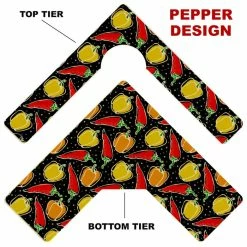 Best reviews of 😉 BarMan CHOOSE YOUR PATTERN - Counter Caddies™ - Corner Unit W/ Trash Can Inset 😉 -Barman Shop corner caddy t pattern design peppers 700x700