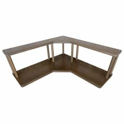 New βοΈ BarMan Counter Caddiesβ’ - Walnut-Stained Corner Shelf - Barista Style - Available In Black And Natural Wood π