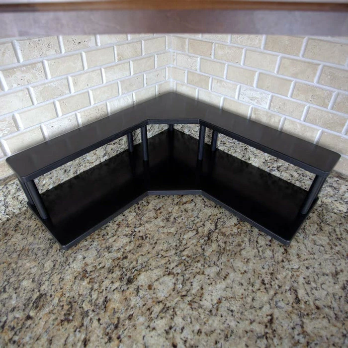 Wholesale 🎁 BarMan Counter Caddies™ - Walnut-Stained Corner Shelf - Culinary Style - Available In Black 🛒 10 Wholesale 🎁 BarMan Counter Caddies™ - Walnut-Stained Corner Shelf - Culinary Style - Available In Black 🛒 - Image 10