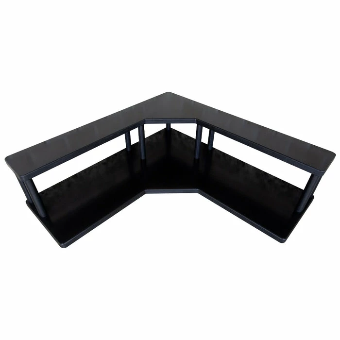 Wholesale 🎁 BarMan Counter Caddies™ - Walnut-Stained Corner Shelf - Culinary Style - Available In Black 🛒 2 Wholesale 🎁 BarMan Counter Caddies™ - Walnut-Stained Corner Shelf - Culinary Style - Available In Black 🛒 - Image 2