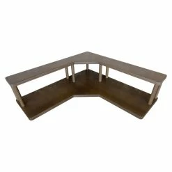 Wholesale 🎁 BarMan Counter Caddies™ - Walnut-Stained Corner Shelf - Culinary Style - Available In Black 🛒