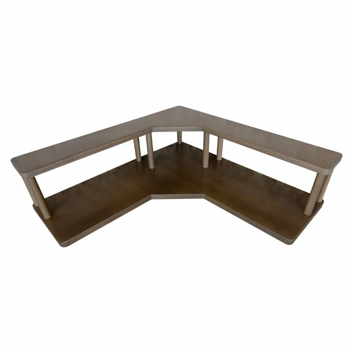 Wholesale 🎁 BarMan Counter Caddies™ - Walnut-Stained Corner Shelf - Culinary Style - Available In Black 🛒 1 Wholesale 🎁 BarMan Counter Caddies™ - Walnut-Stained Corner Shelf - Culinary Style - Available In Black 🛒
