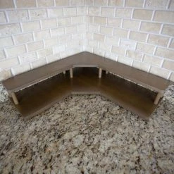 Cheapest 🔥 BarMan Counter Caddies™ - Walnut-Stained Corner Shelf - Liquor/Wine Bottle Display Style - Available In Black 🧨 19 Cheapest 🔥 BarMan Counter Caddies™ - Walnut-Stained Corner Shelf - Liquor/Wine Bottle Display Style - Available In Black 🧨 -Barman Shop counter caddies corner liquor stained empty 1000x1000 700x700