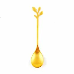 Budget 👏 BarMan Demi Leaf Spoon (Stainless Steel Or Gold Option) 😀 -Barman Shop demi leaf spoon gold clean 700x700