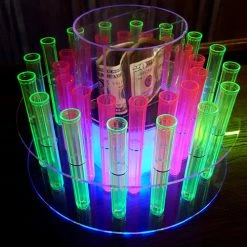 Cheap 🤩 BarMan Test Tube Shooter Tray With LED Light And Remote – 32 Hole 👏 -Barman Shop electric test tubes tray 3 700x700