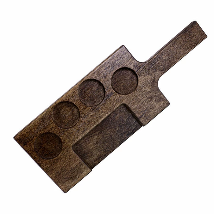 Top 10 🎉 BarMan Flight Tray Beer Sampler Paddle With Paper Insert Slot – 4 Recessed Holes ✔️ 2 Top 10 🎉 BarMan Flight Tray Beer Sampler Paddle With Paper Insert Slot – 4 Recessed Holes ✔️ - Image 2