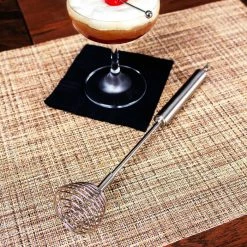 Budget 🎉 BarMan Galaxy Spring Bar Whisk - Stainless Steel 😀 -Barman Shop galaxy wire whisk scene2 700x700