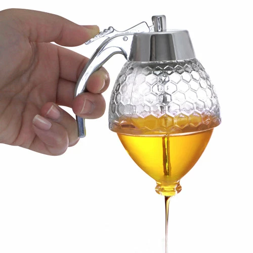 Outlet 🧨 BarMan Handmade Glass Non Drip Honey Dispenser (6.6 Oz. / 200 Ml.) 😀 2 Outlet 🧨 BarMan Handmade Glass Non Drip Honey Dispenser (6.6 Oz. / 200 Ml.) 😀 - Image 2