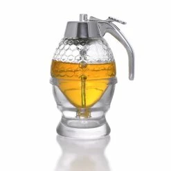 Outlet 𧨠BarMan Handmade Glass Non Drip Honey Dispenser (6.6 Oz. / 200 Ml.) π