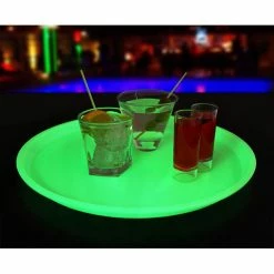 Promo ⌛ BarMan Glow In The Dark Round Serving Tray - 14" ⌛