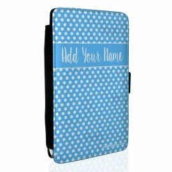 Outlet β¨ BarMan ADD YOUR NAME Guest Check Pad Holder - Blue Polka Dots π