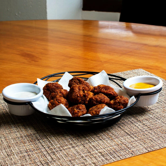 Cheapest 🧨 BarMan Round Basket W/ Integrated Ramekin Holders 😉 2 Cheapest 🧨 BarMan Round Basket W/ Integrated Ramekin Holders 😉 - Image 2