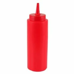 Hot Sale ⌛ BarMan Condiment/Water Squeeze Bottle - 12 Oz 😍 -Barman Shop squeeze bottle red2 5 700x700