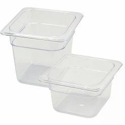 Deals 😀 BarMan 1/6 Size Clear Polycarbonate Food Pan (Various Sizes) ✔️